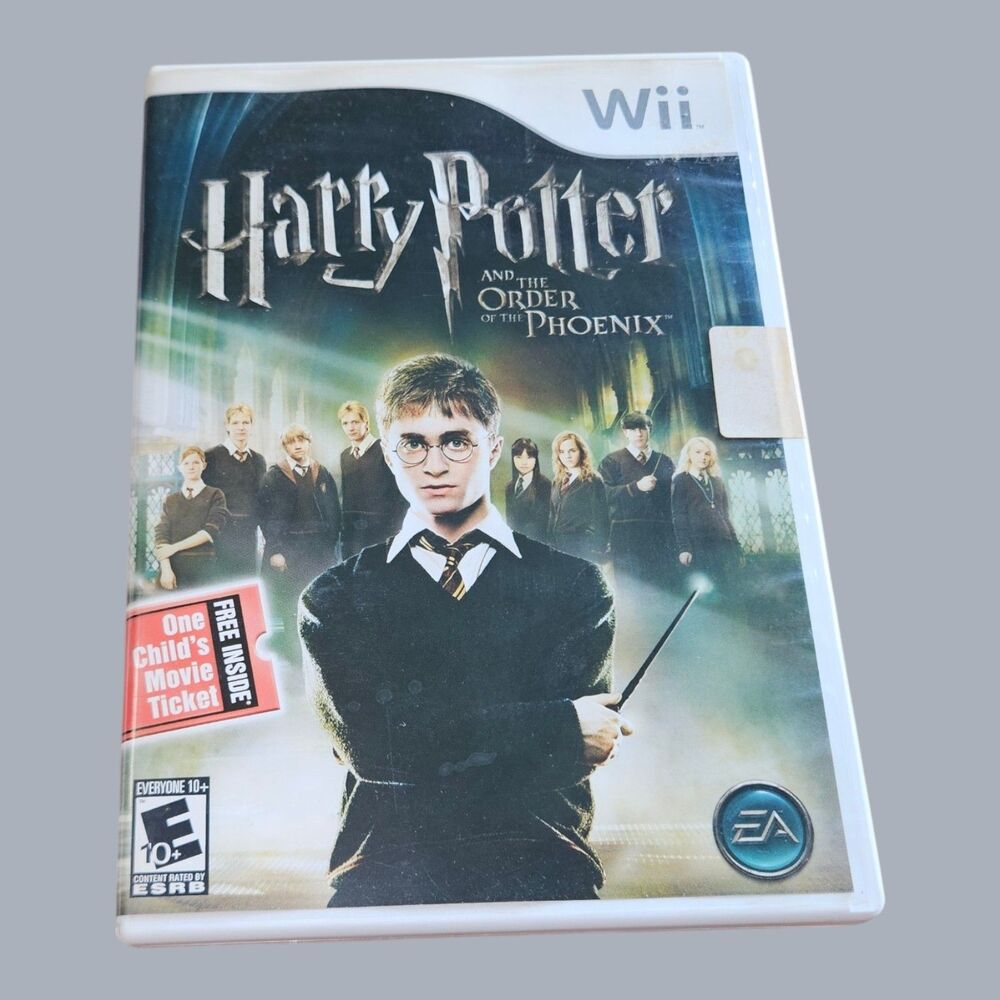 Harry Potter and the Order of the Phoenix Wii Game Complete w/ Manual & Ticket
